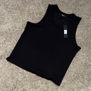 NovaMen NWT Black Ribbed Tank Top